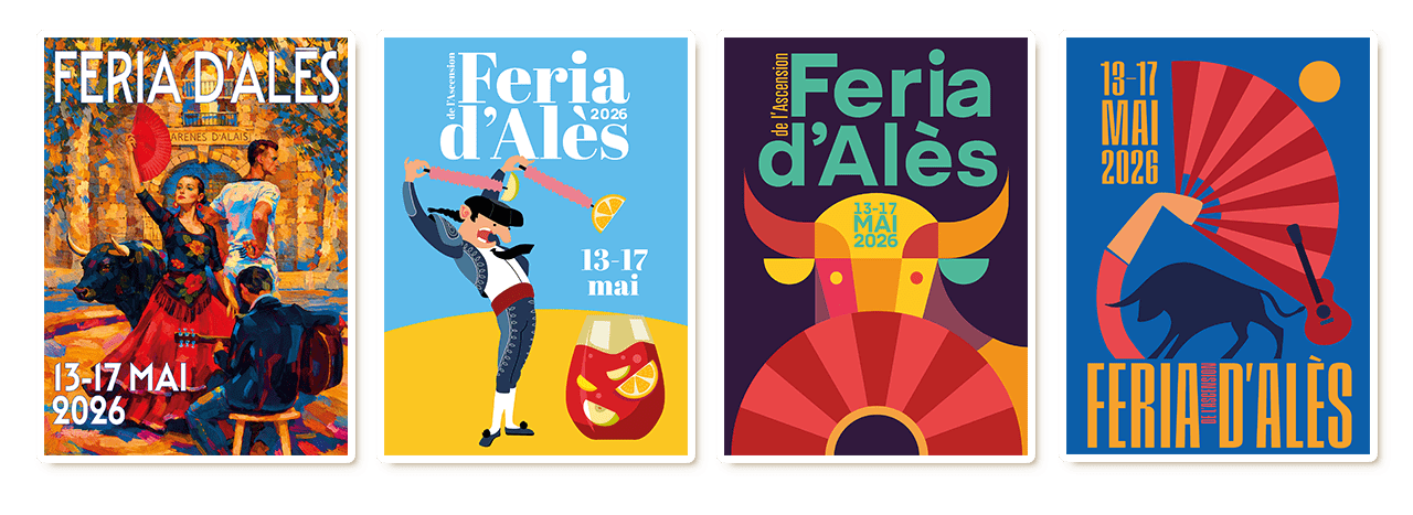 Visuels affiches Feria d'Alès 2026