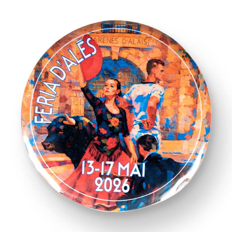 Magnet rond Feria Alès 2026